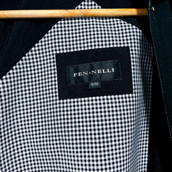 FEN-NELLI Black mid-season coat - Picture 9 of 9